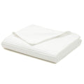 YnM Cotton Waffle Weave Duvet Cover for Weighted Blankets 60''x80'' Coconut White with 16 Strings