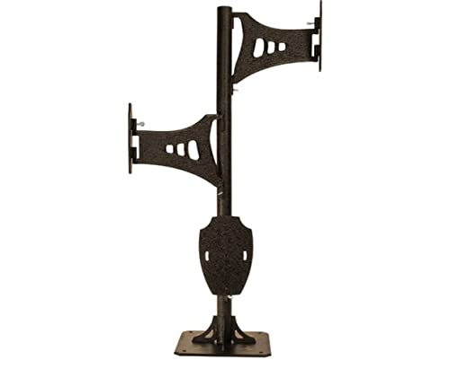 Skull Hooker Trophy Tree Shoulder Pedestal Mount in Robust Brown – Adjustable Steel Head Display Kit