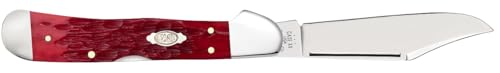 Pocket Knife with Red Bone Handle and Locking Blade - 4.25 Inch