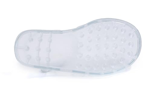 Girls Jelly Sandals for Toddlers Princess Shoes - Solid Clear 9