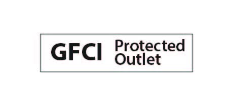 GFCI Outlet Safety Stickers - 30 Pack Small Electrical Decals