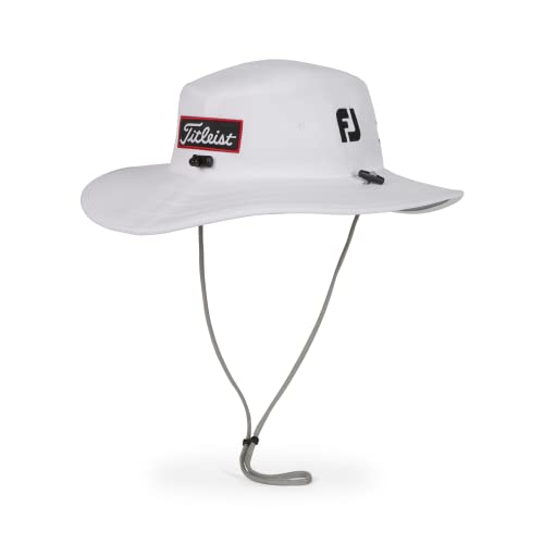 Titleist Tour Golf Hat One Size White/Black UV Sun Protection
