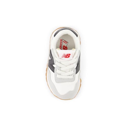 New Balance Kid's 237 Bungee Lace Sneakers - Little Kid White/Black 11