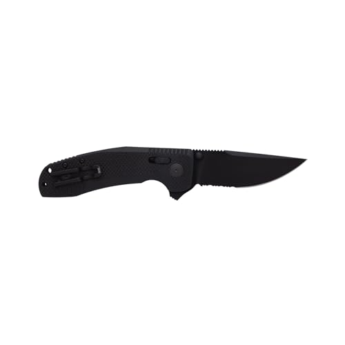 SOG Tactical Folding Knife with 3.4" D2 Steel Blade & G10 Handle