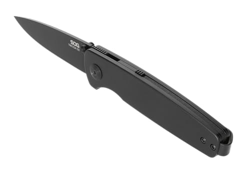 SOG Twitch III Assisted Liner Lock Knife Blackout Edition, 3.1" 154CM Blade