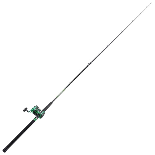 Sougayilang Left-Hand 8' Catfish Rod & Reel Combo, 25lb Carbon Drag, Saltwater-Ready
