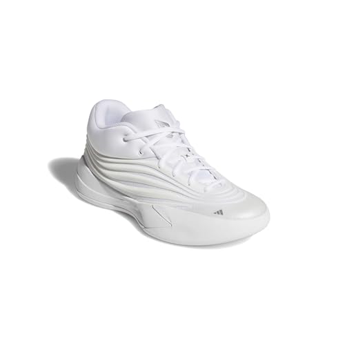 adidas Unisex Basketball Shoes Dame X 7.5 Women / 6.5 Men White Silver Metallic