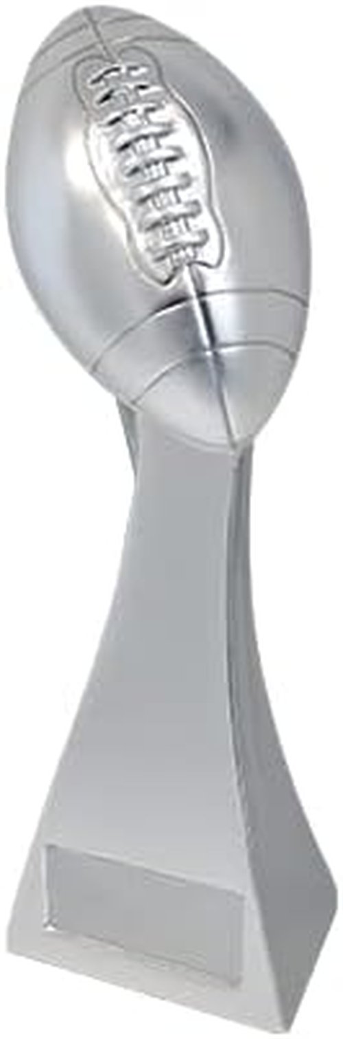 Crown Awards Football Touchdown Sculpture Trophy - Custom Engraving Included | 10-Inch Size