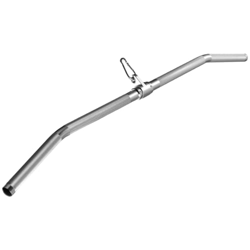 38.1in Aluminum Lat Pulldown Bar for Cable Machine - Bent Rod Attachment