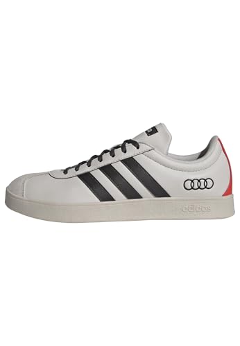 adidas VL Court Audi Motorsport Shoes - Chalk Pearl/Utility Black/Red - Unisex Sneakers