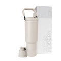 Simple Modern Tumbler with Handle 40oz - Almond Birch Beige