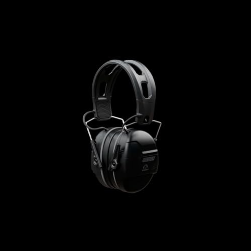 Walker's Recon Digital Electronic Ear Muffs - Black, IPX4 Waterproof, Shooting Hearing Protection, One Size