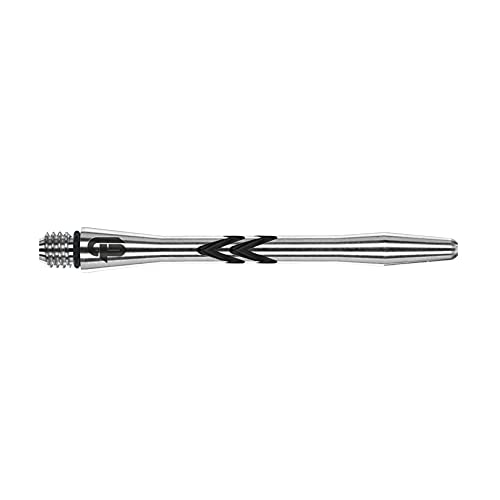 Aluminum Dart Shafts 46mm Medium Length for Stable Flight Control - Set of 6