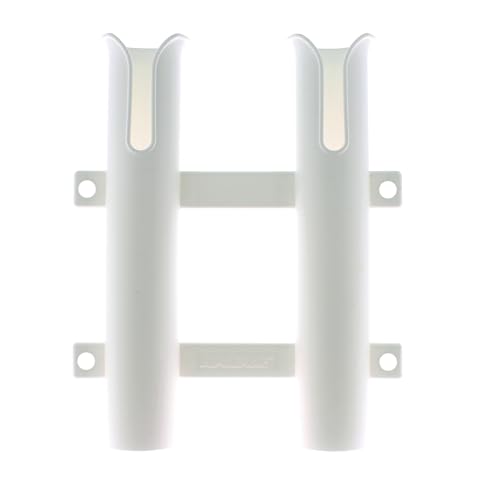 2-Rack Fishing Rod Holder for Boat & Garage - Holds 2 Poles & Gear, Easy Assembly