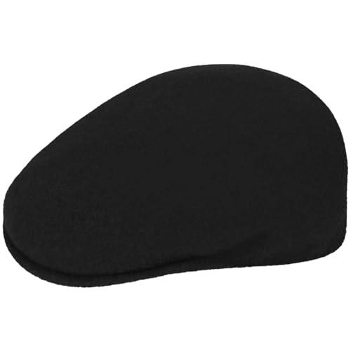 Kangol Wool 504 Flat Cap - Ivy Style Black
