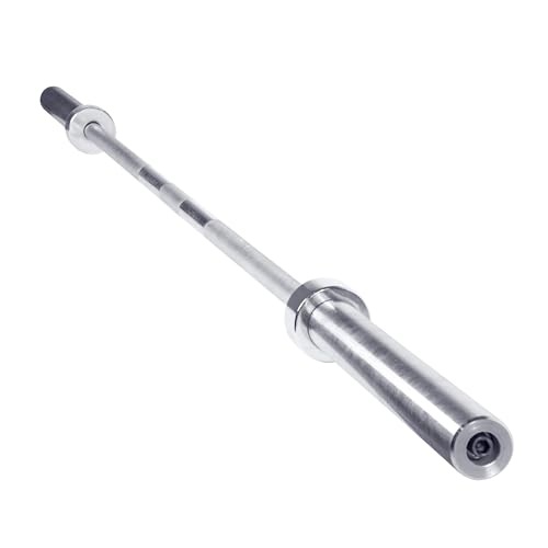 Olympic Barbell 7ft 35lb Chrome Strength Training Bar for Home Gym
