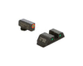Gen 5 Front and Rear Sight Set - Green Tritium & Orange Outline
