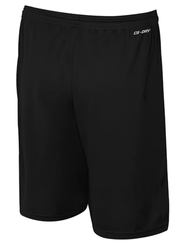 Kids' Athletic Shorts for Youth Sports - Black & White, Size 8