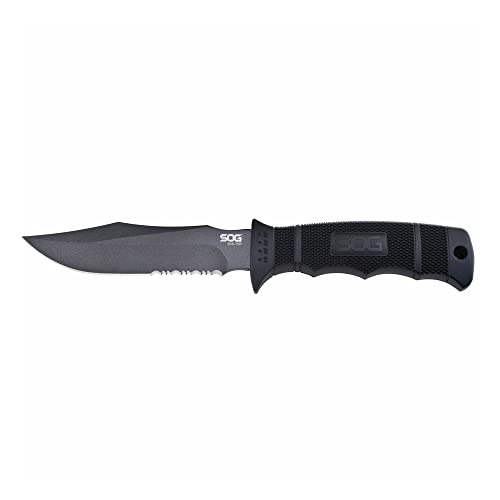 SOG Fixed Blade Survival Knife with Kydex Sheath - SEAL Pup Model