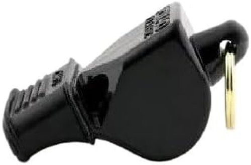 Fox 40 Mini Whistle - Official Black Safety Whistle for Sports and Emergency Use