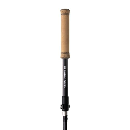 X Carbon Tech Carbon Fiber Wading Staff with Cork Handle - 3-Piece Z-Fold Design