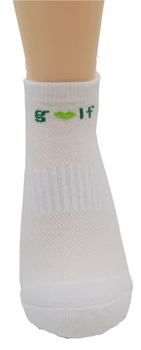 Women's Golf Socks with Pom Poms - Athletic Ankle Socks, One Size