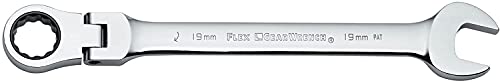 GEARWRENCH 12-Piece Metric Flex Head Ratcheting Wrench Set with Wrench Rack | 9901D