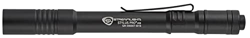 Streamlight Stylus Pro USB Penlight 350-Lumen White/Black – Compact & Rechargeable