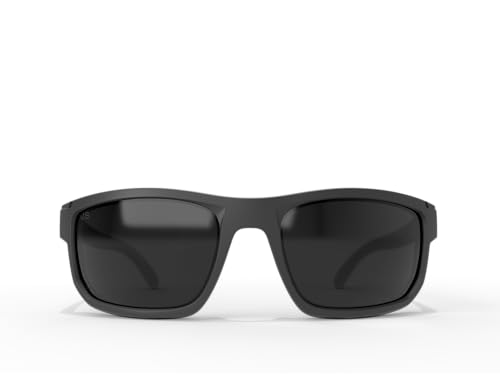 EDGE Defiance Polarized Smoke Vapor Shield Safety Glasses Matte Black Z87 Men’s Sunglasses