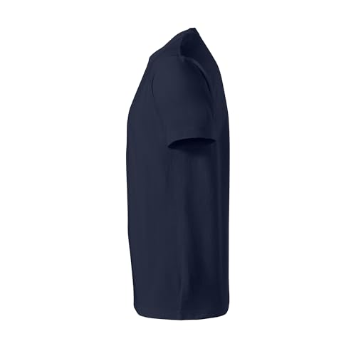 Men's Cotton Short Sleeve T-Shirt - Navy, Medium - Breathable Activewear