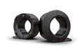 GorillaJaw™ Olympic Barbell Clamps 2 inch Quick Release Pair of Locking 2" Pro Olympic Weight Bar Plates Nylon Locks Collar Clips for Workout Weightlifting Fitness Exercise Barbell Clamp Black/Black
