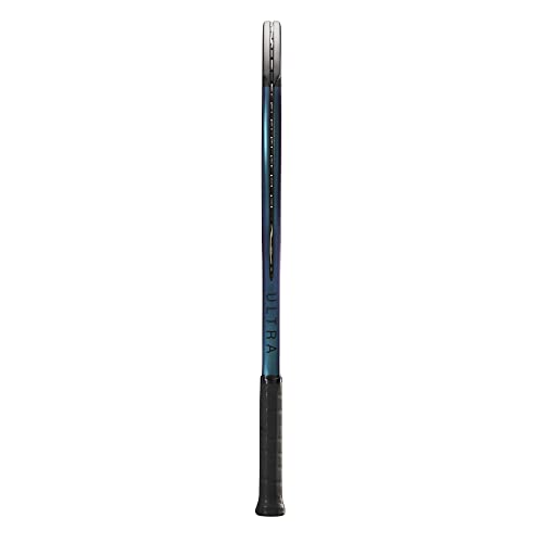 Wilson Ultra 100UL v4.0 Performance Tennis Racket - Grip Size 3-4 3/8", Strung with Sensation 16 Natural at Mid Range Tension