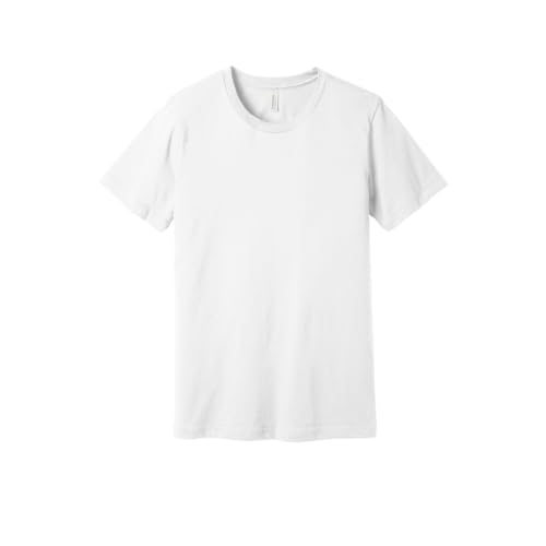 Unisex Jersey Short Sleeve T-Shirt Small White BC3001