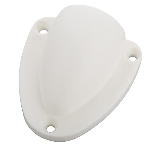 Marine Nylon Vent Cover 2.5 inch Clamshell for Boat Ventilation - White