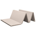 KaRaDaStyle Greige 5-Fold Folding Gymnastics Mat 75x31x1.2 Inch for Yoga & Exercise