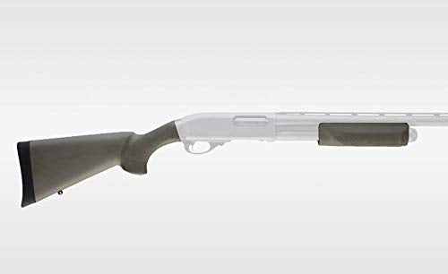 Hogue Remington 870 20 Gauge OverMolded Shotgun Stock Kit with Forend, OD Green - 08217