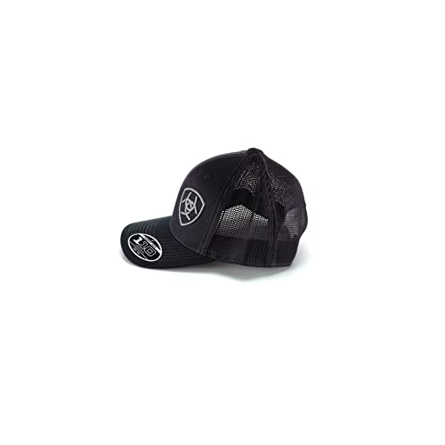 Men's Mesh Cap - Adjustable Flexfit 110 Baseball Hat, One Size, Black