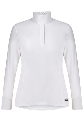 Kerrits Women's Winter Circuit Show Shirt X-Small White/Bits N Crops - Performance Riding Top