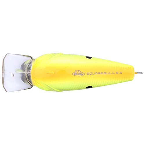 Berkley Square Bull Fishing Hard Bait - Black Chartreuse, 2 3/8in, 3/8oz