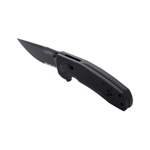 SOG Tactical Folding Knife with 3.4" D2 Steel Blade & G10 Handle
