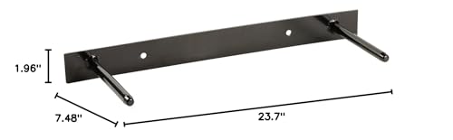 SPRI Wall-Mounted Rack for Hanging Exercise Mats, Black