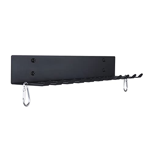 Gym Storage Rack with 11 Prongs Wall Mount for Resistance Bands & Equipment