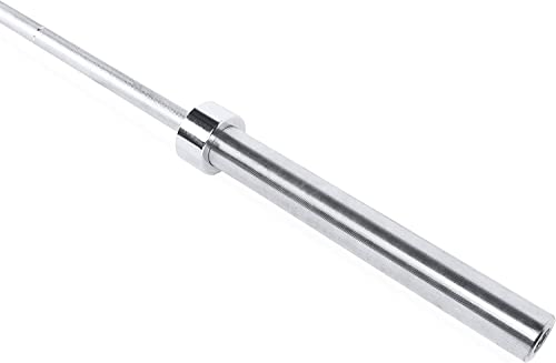 Olympic Barbell 7ft 35lb Chrome Strength Training Bar for Home Gym