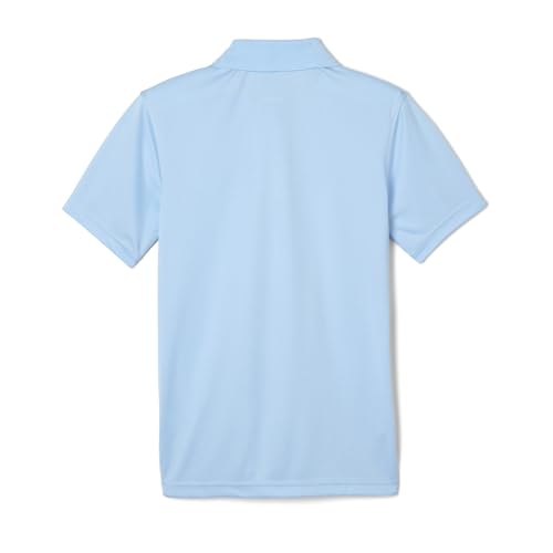 Youth Performance Polo Shirt - Short Sleeve, Moisture-Wicking, Light Blue, 6-7