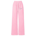 Girls Wide Leg High Waisted Sweatpants - Casual Streetwear for Ages 8-12