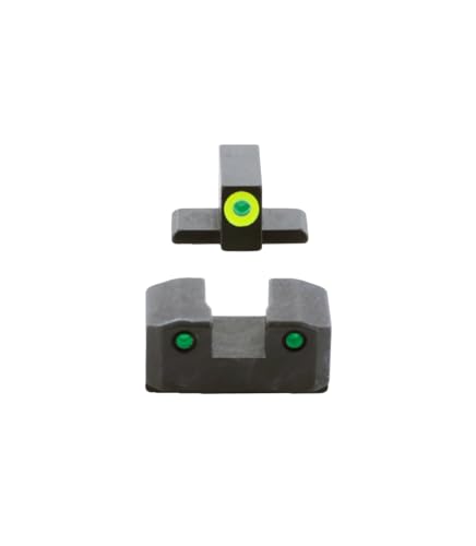 AmeriGlo Trooper Series Green Tritium Front & Rear Sights for Springfield Hellcat OSP