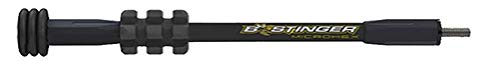 10-Inch MicroHex Stabilizer for Archery Bows - Matte Black