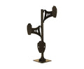 Skull Hooker Trophy Tree Shoulder Pedestal Mount in Robust Brown – Adjustable Steel Head Display Kit