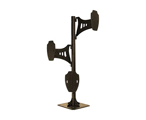 Skull Hooker Trophy Tree Shoulder Pedestal Mount in Robust Brown – Adjustable Steel Head Display Kit
