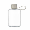 8.2 oz Flat Water Bottle Travel Flask - BPA Free, Leakproof, Grey